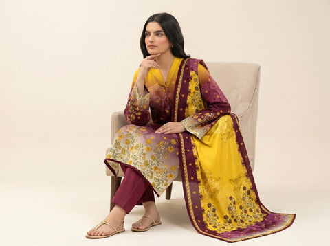 Beechtree Printed Lawn 3PC V-628