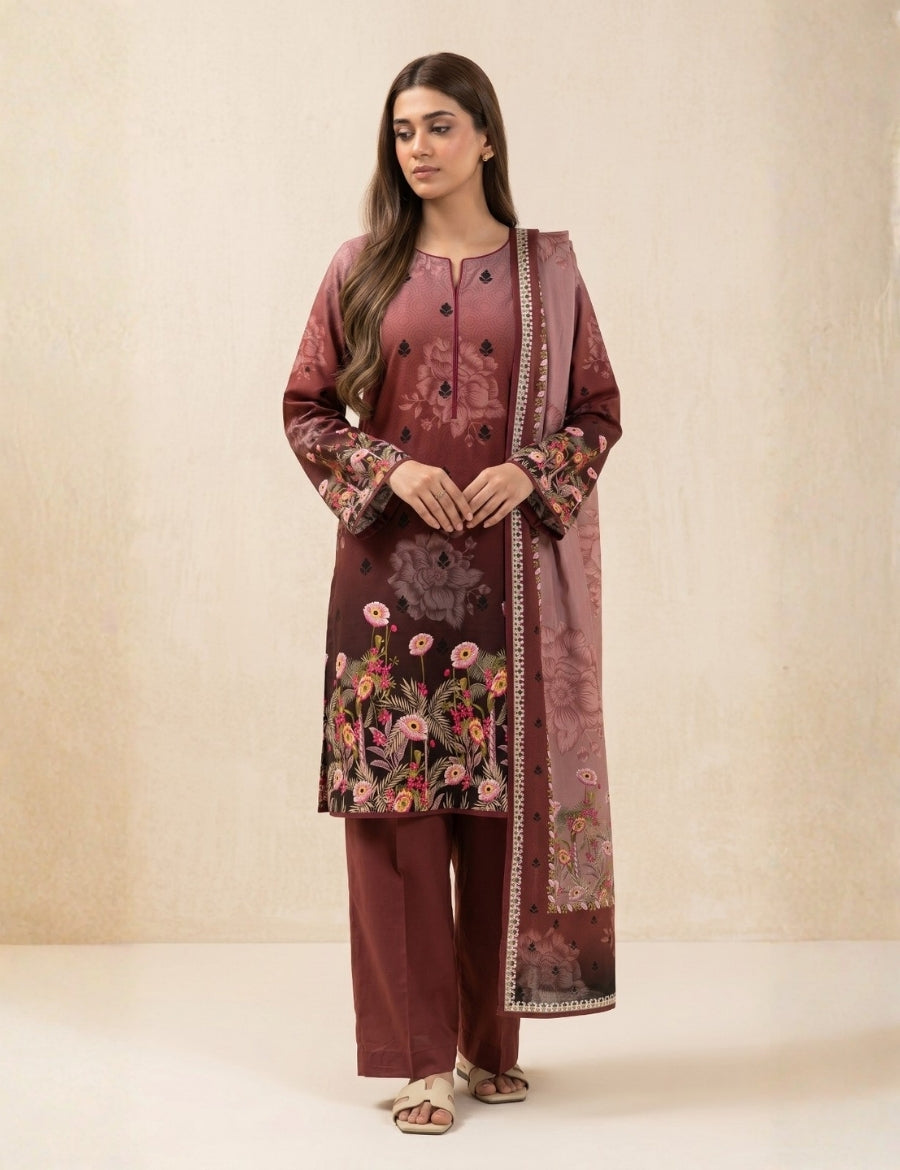 Beechtree Printed Lawn 3PC V-628