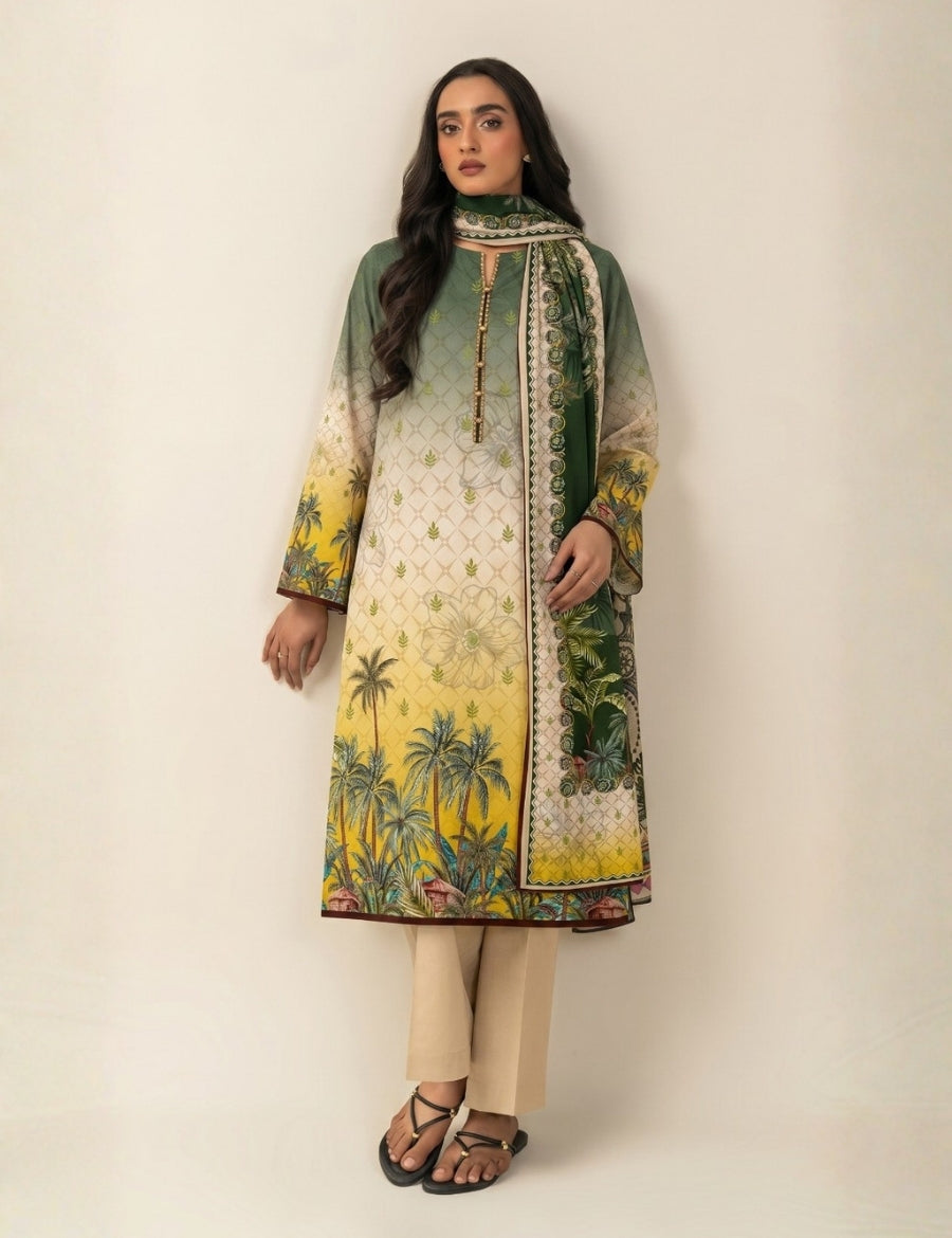 Beechtree Printed Lawn 3PC V-628