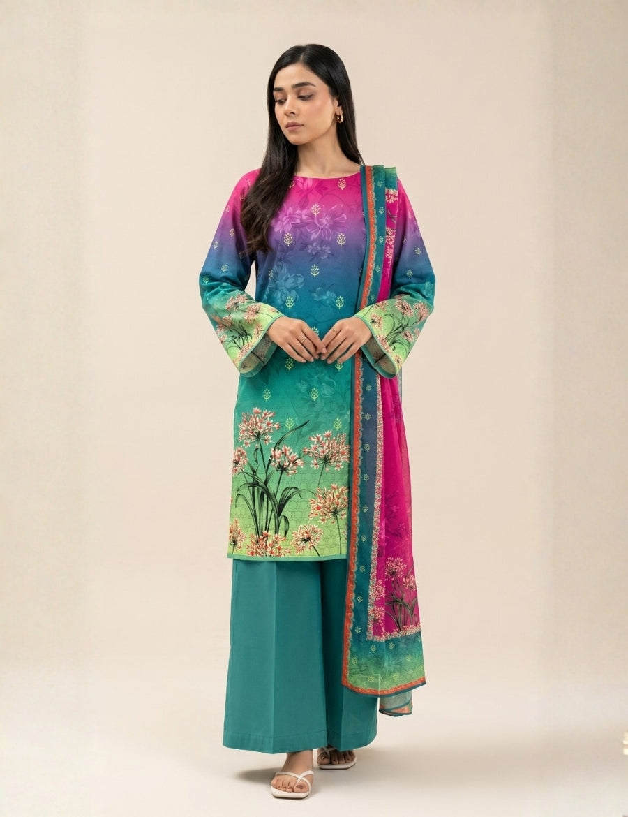 Beechtree Printed Lawn 3PC V-628