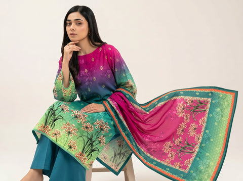 Beechtree Printed Lawn 3PC V-628