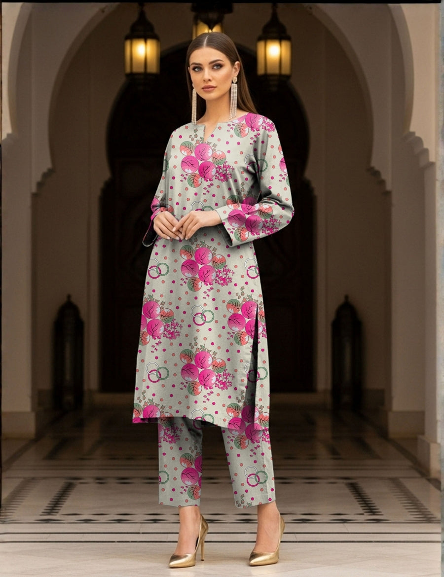 C-Print Printed Lawn 3PC CP-7449