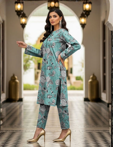 C-Print Printed Lawn 3PC CP-7447
