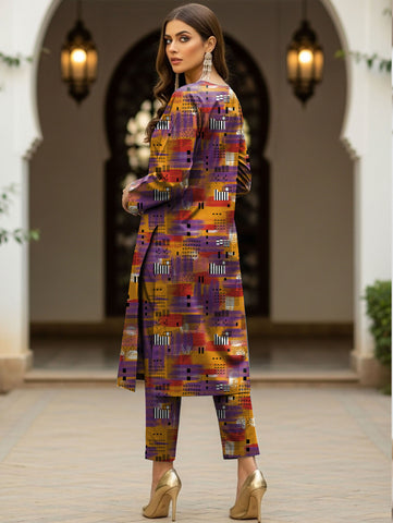 C-Print Printed Lawn 3PC CP-7444