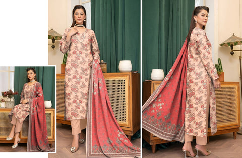 Set of Coral By Cross Stitch Print Lawn V-571
