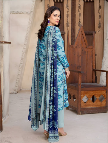 Coral By Cross Stitch Printed Lawn 3PC V-571