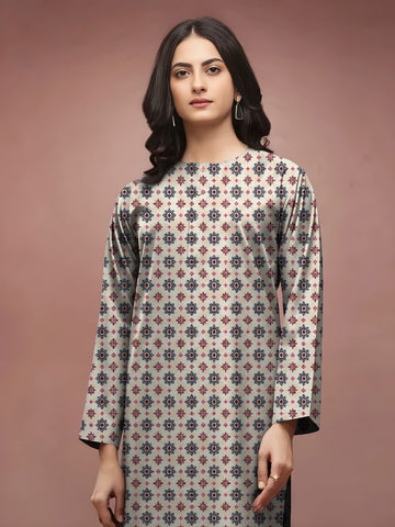 Unstitched Edenrobe Allure Printed Khaddar 2-Pc 07