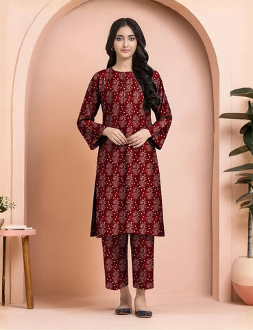 Unstitched Edenrobe Allure Printed Khaddar 2-Pc 01