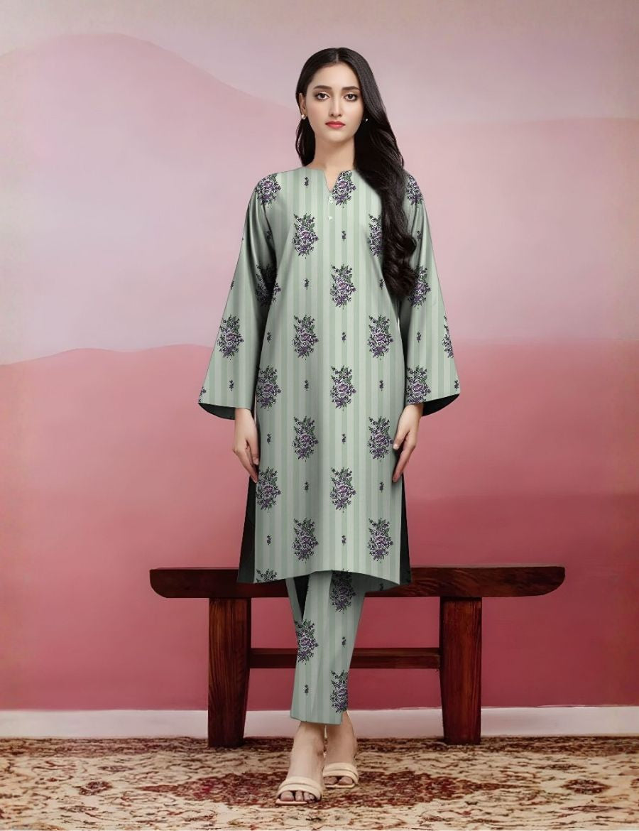 Unstitched Edenrobe Allure Printed Khaddar 2-Pc 02