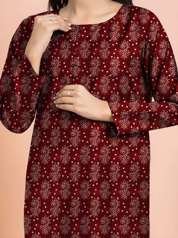 Unstitched Edenrobe Allure Printed Khaddar 2-Pc 01