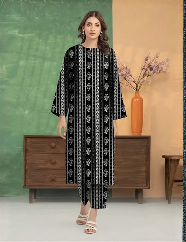 Unstitched Edenrobe Allure Printed Khaddar 2-Pc 04