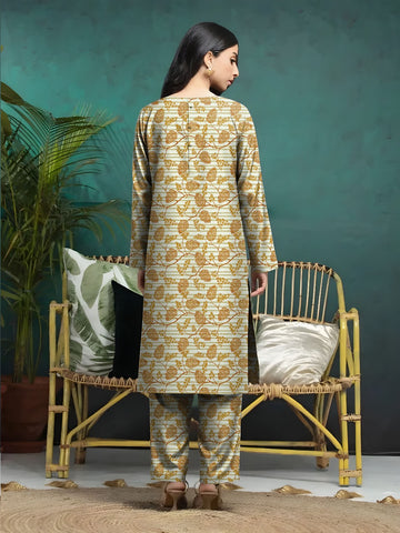 Unstitched Edenrobe Allure Printed Khaddar 2-Pc 03