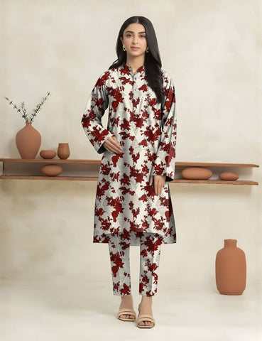 Unstitched Edenrobe Allure Printed Khaddar 2-Pc 05