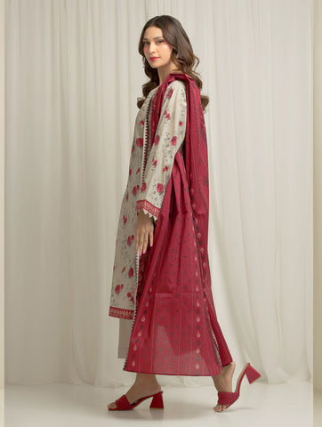 Edenrobe Printed Lawn 3PC C-36599