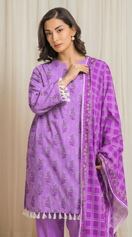 Edenrobe Printed Lawn 3PC C-36551