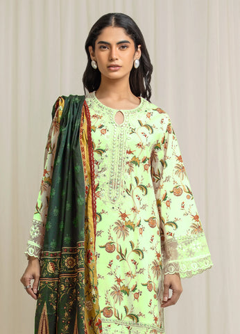 Edenrobe Printed Lawn 3PC C-33022