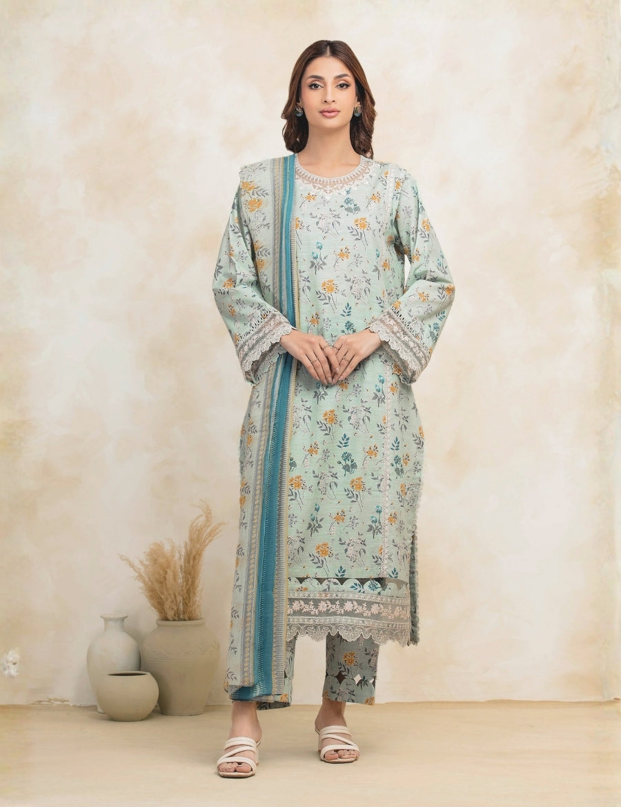 Edenrobe Printed Lawn 3PC C-30193