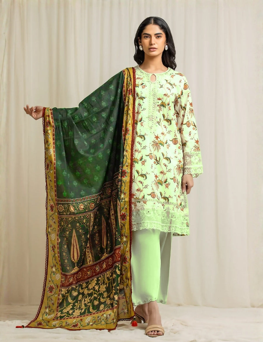 Edenrobe Printed Lawn 3PC C-33022