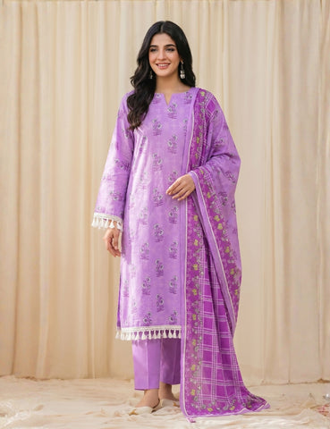 Edenrobe Printed Lawn 3PC C-36551