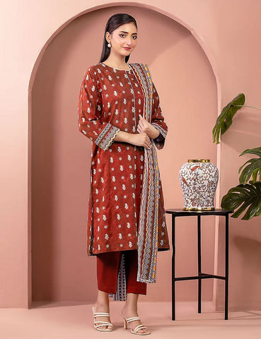 Edenrobe Unstitched Printed Linen 3-Piece 35240