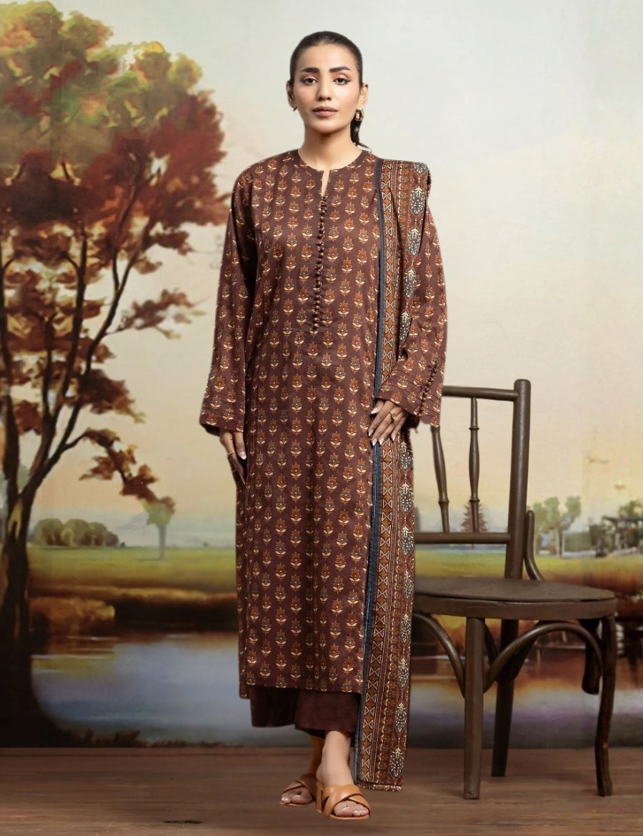 Edenrobe Printed Lawn Suit 3pc 29719