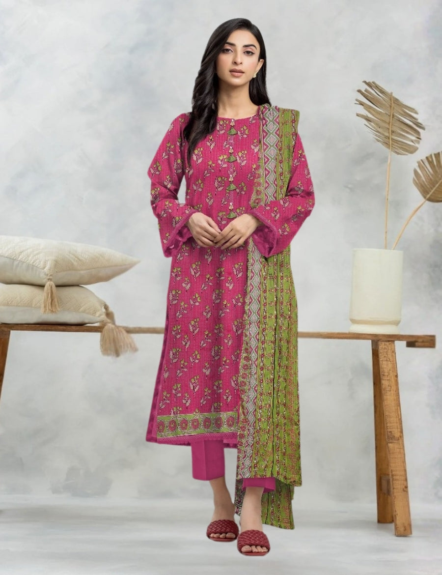 Edenrobe Printed Lawn Suit 3pc 35070