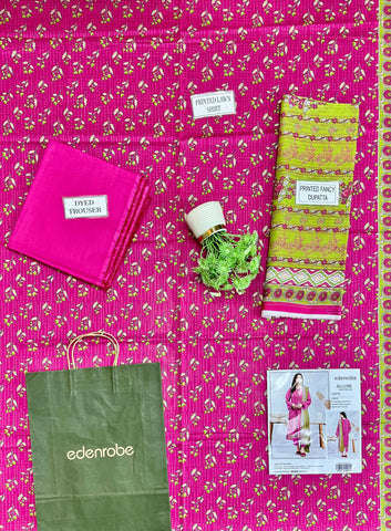 Edenrobe Printed Lawn Suit 3pc 35070