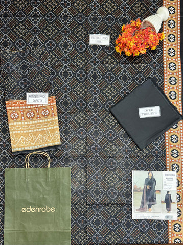 Edenrobe Printed Lawn Suit 3pc 109