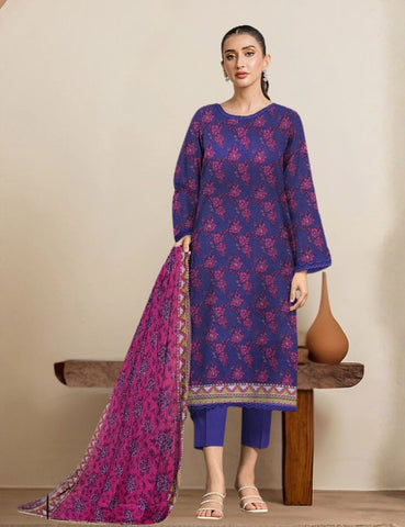 Edenrobe Printed Lawn Suit 3pc 170