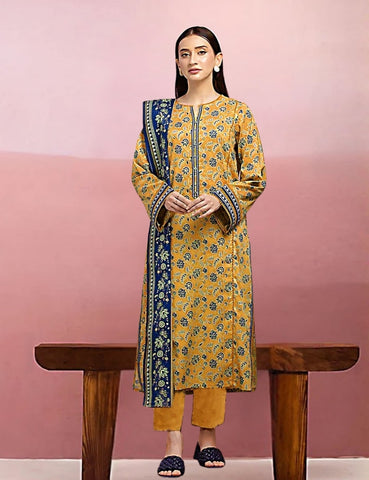 Edenrobe Printed Lawn Suit 3pc 35036