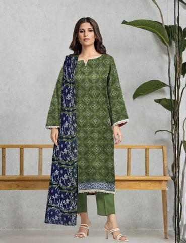 Edenrobe Printed Lawn Suit 3pc 28461