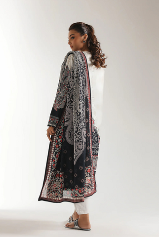Unstitched Ethnic Printed Linen 3-Pc 01