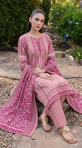 Gul Ahmed Printed Lawn Suit 3pc CL-7357