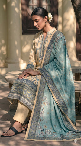 Gul Ahmed Printed Lawn Suit 3pc CL-7359