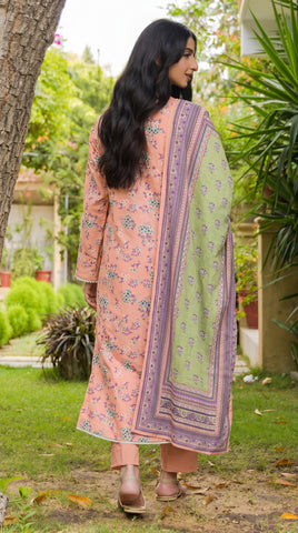 Gul Ahmed Printed Lawn Suit 3pc CL-7363