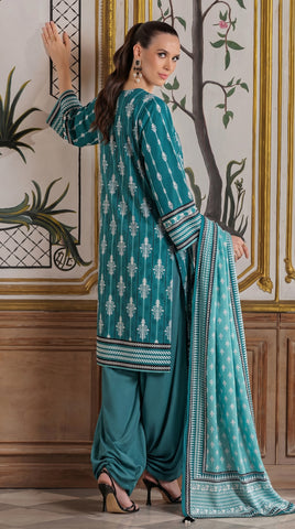 Gul Ahmed Printed Lawn Suit 3pc CL-7358