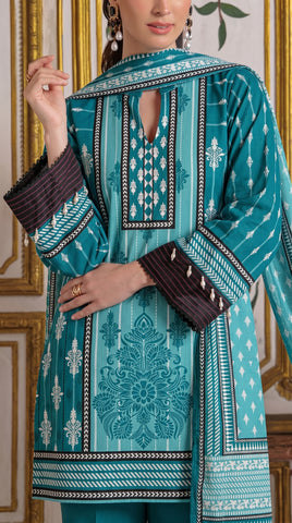 Gul Ahmed Printed Lawn Suit 3pc CL-7358