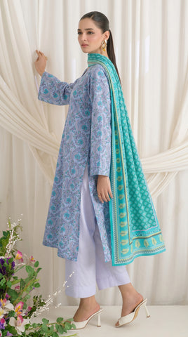 Gul Ahmed Printed Lawn Suit 3pc CL-7361