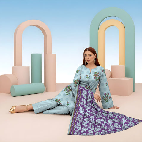Jofa Printed Lawn 3PC JF-7291