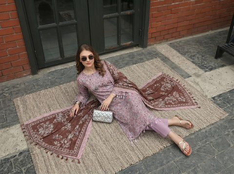 Kayseria Printed Lawn 3PC E-7543