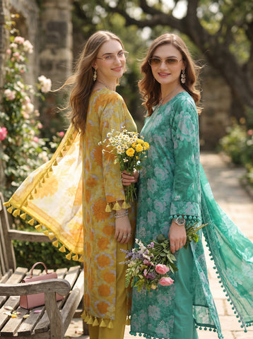 Kayseria Printed Lawn 3PC E-7541