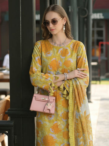 Kayseria Printed Lawn 3PC E-7536