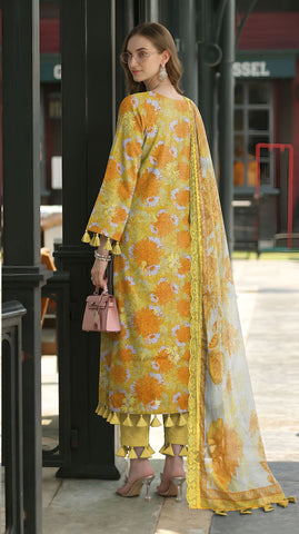 Kayseria Printed Lawn 3PC E-7536