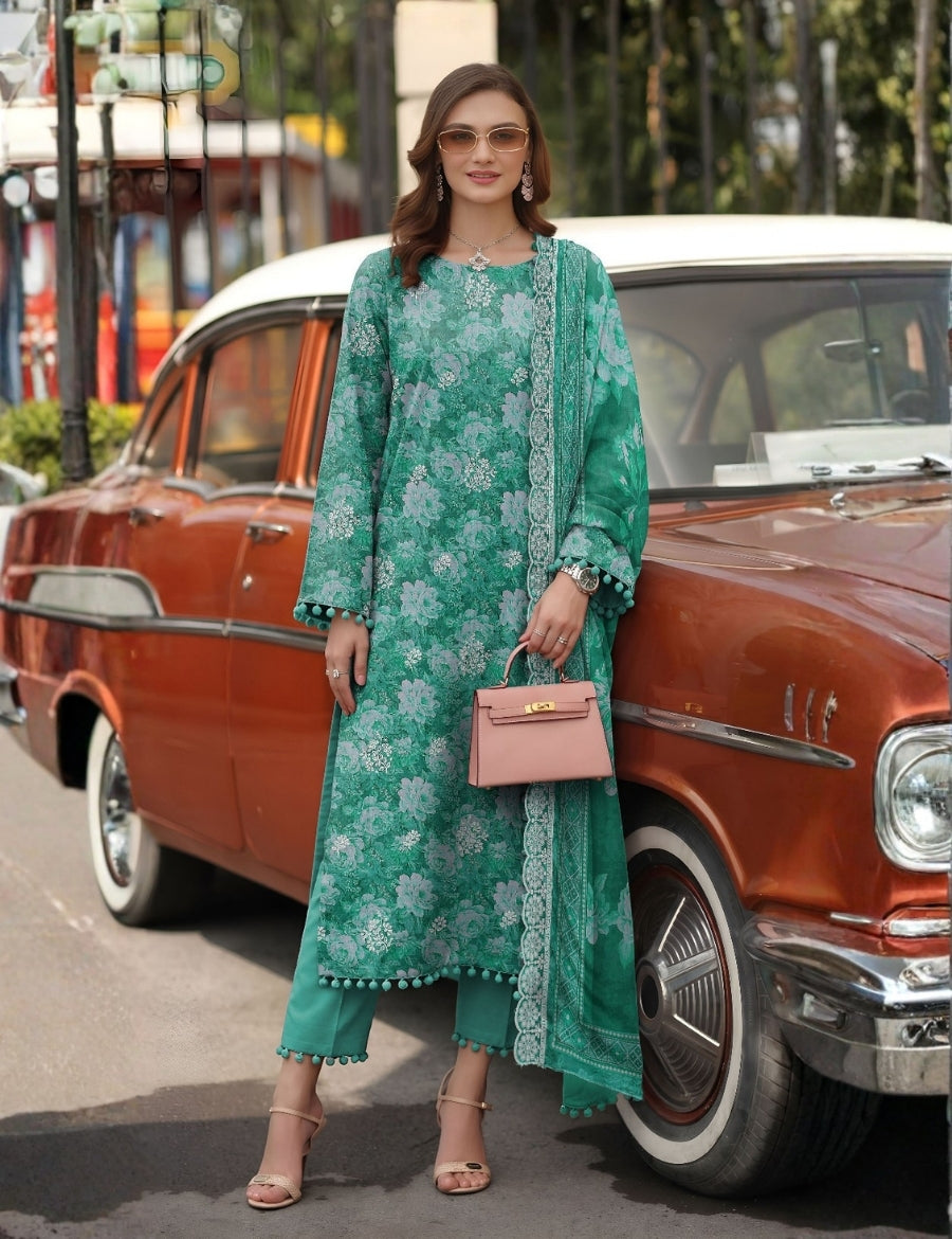 Kayseria Printed Lawn 3PC E-7541