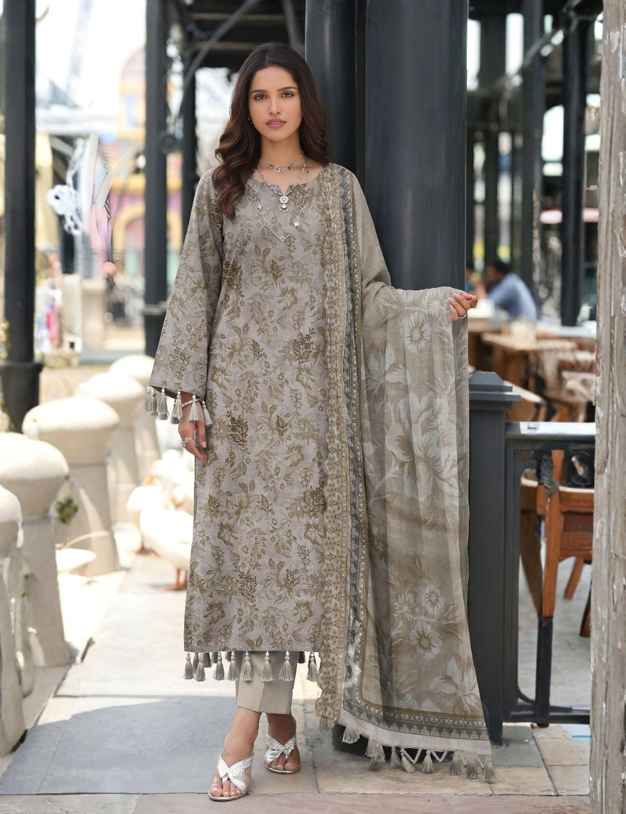 Kayseria Printed Lawn 3PC E-7542