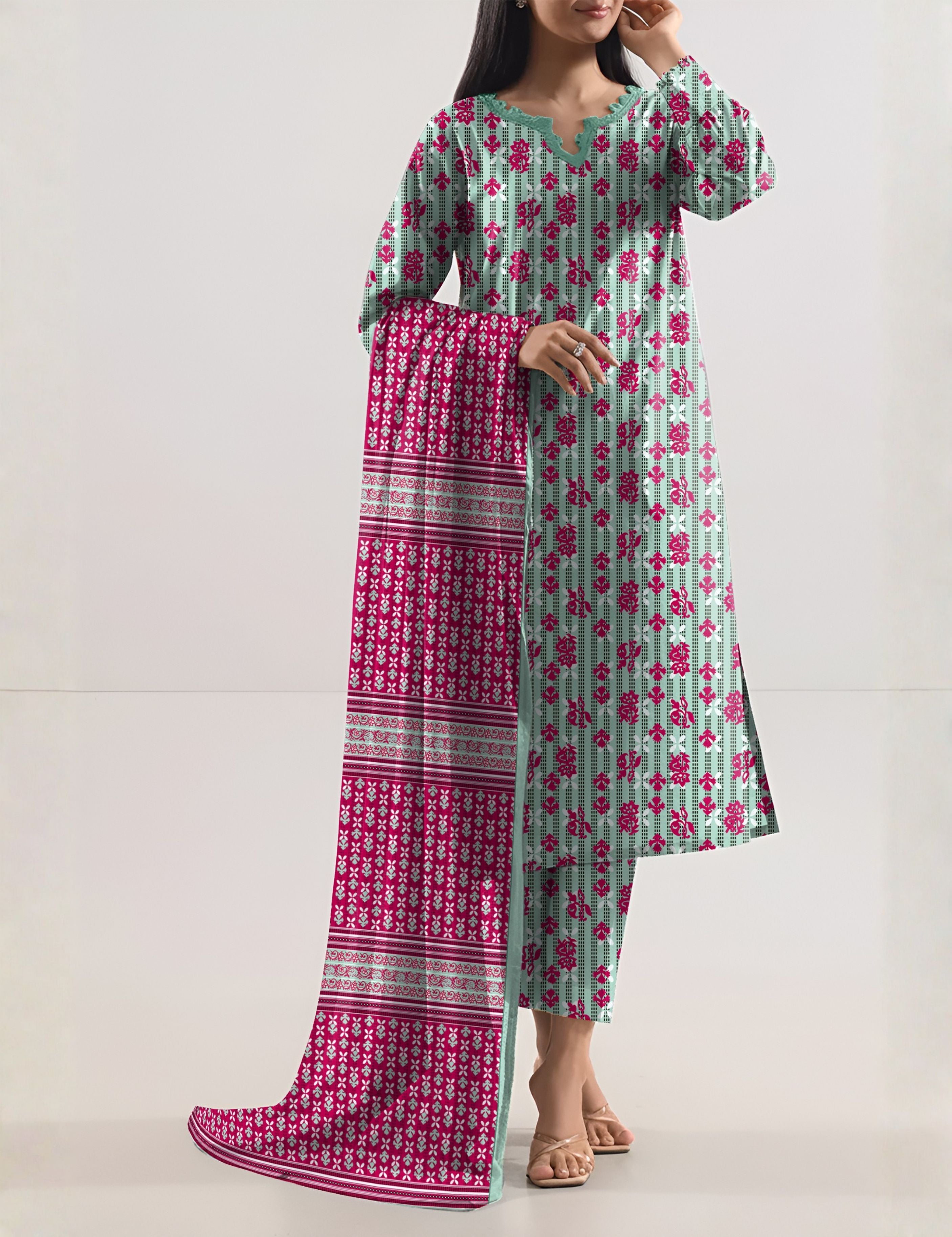 kayseria khaddar 3pc