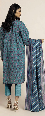 Unstitched Khaadi Printed Viscose 3-Pc ALA230804