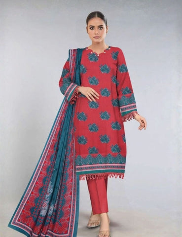 Unstitched Khaadi Printed Viscose 3-Pc ALA230807