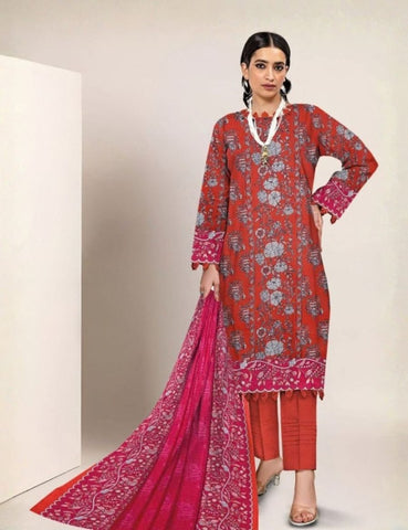 Unstitched Khaadi Printed Viscose 3-Pc ALA230813