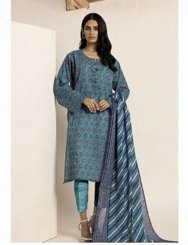 Unstitched Khaadi Printed Viscose 3-Pc ALA230804